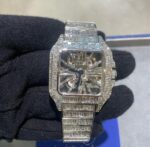 Baguette Diamond Iced Cartier Tank Watch - Image 2