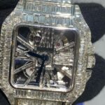 Baguette Diamond Iced Cartier Tank Watch - Image 6