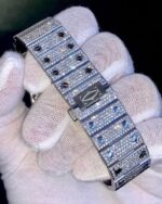 Iced Cartier Tank Watch with Rose Gold & VVS Diamonds - Image 3