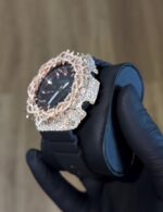 Iced-Out G-Shock Casio with Rose Gold and VVS Diamonds - Image 2