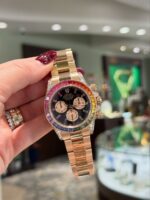 Rolex Daytona Rainbow Iced Watch (Rose Gold Edition) - Image 2