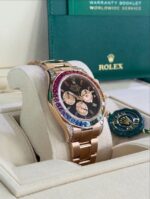 Rolex Daytona Rainbow Iced Watch (Rose Gold Edition)