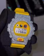 Diamond-Covered G-Shock with Yellow Strap - Image 2