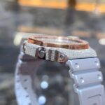 Iced Out Silver and Rose Gold G-Shock with Moissanite Stones - Image 4
