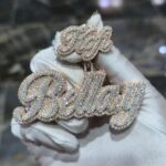 Top Bellay Diamond Iced Pendant Set