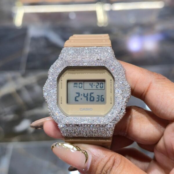 Custom Iced-Out G-Shock with Diamond Bezel