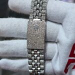 Rolex Diamond Iced-Out Datejust with Roman Numerals - Image 5