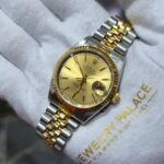Rolex Gold and Silver Two-Tone Datejust with Champagne Dial - Image 3
