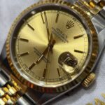 Rolex Gold and Silver Two-Tone Datejust with Champagne Dial - Image 7
