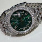 Rolex Datejust Diamond-Studded with Green Dial - Image 3