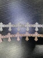 Iced Cross-Link Bracelet – Bold Statement Piece - Image 4