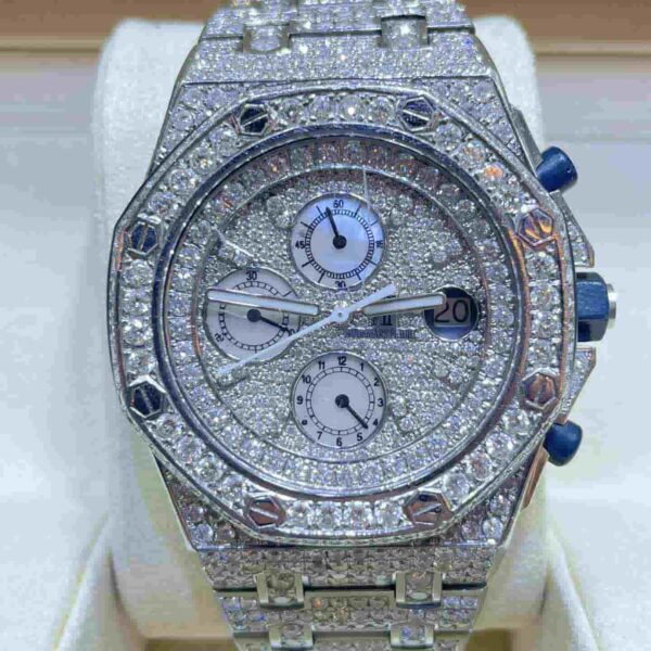 BUST DOWN AP ROYAL OAK STAINLESS STEEL WATCH