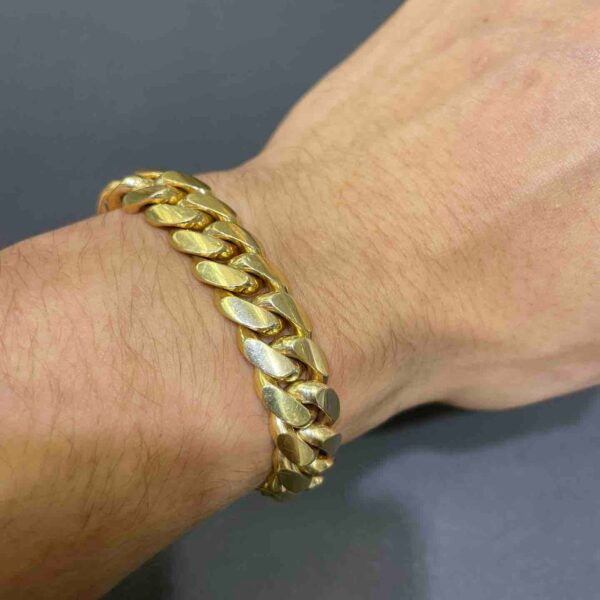 10K MIAMI CUBAN BRACELET 101 GRAMS 13.2MM
