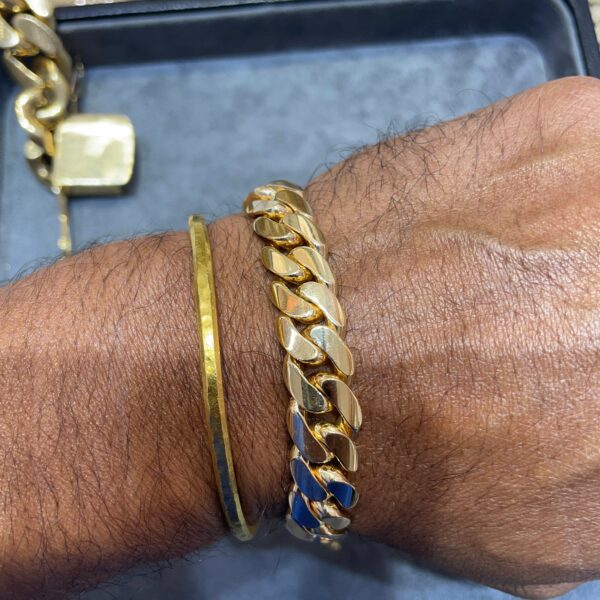 NEW 14K MIAMI CUBAN LINK BRACELET