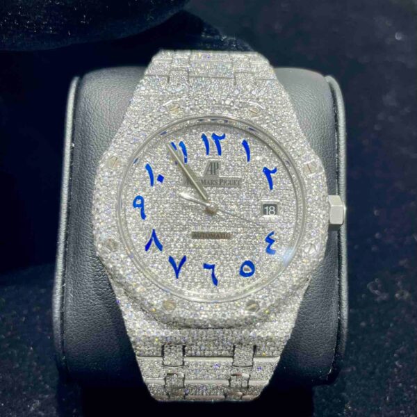 42 CTS BUSTDOWN VS-1 AUDEMARS PIGUET "AP" | BLUE ARABIC DIAL | ICED OUT
