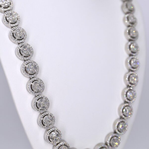 Round Cluster Moissanite 13MM Cuban