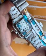 Cartier Skeleton Luxury Watch - Iced Out Stainless Steel - Image 3