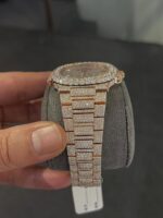 Patek Philippe Diamond-Encrusted Rose Gold Nautilus - Image 2