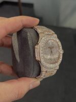 Patek Philippe Diamond-Encrusted Rose Gold Nautilus - Image 3