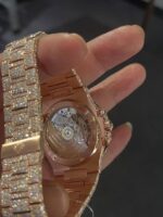 Patek Philippe Diamond-Encrusted Rose Gold Nautilus - Image 4