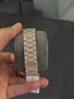 Patek Philippe Diamond-Encrusted Rose Gold Nautilus - Image 5