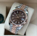 Rolex Datejust Two-Tone with Brown Dial and Fluted Bezel