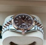 Rolex Datejust Two-Tone with Brown Dial and Fluted Bezel - Image 4