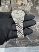 Rolex Datejust 41mm Diamond Watch with Silver Dial - Image 2