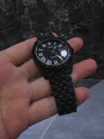 Black Diamond Rolex Datejust with Black Roman Numerals
