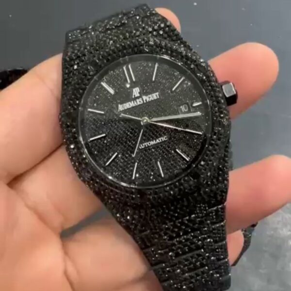 Audemars Piguet Black Diamond Automatic Watch – Luxury Swiss Timepiece