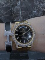 Audemars Piguet Iced Out Combo with Luxury Moissanite Bracelet – VVS Diamonds Watch & Bracelet Set - Image 6
