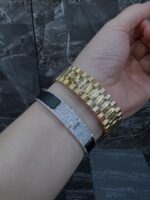 Audemars Piguet Iced Out Combo with Luxury Moissanite Bracelet – VVS Diamonds Watch & Bracelet Set - Image 5