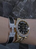 Audemars Piguet Iced Out Combo with Luxury Moissanite Bracelet – VVS Diamonds Watch & Bracelet Set - Image 2