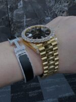 Audemars Piguet Iced Out Combo with Luxury Moissanite Bracelet – VVS Diamonds Watch & Bracelet Set - Image 3