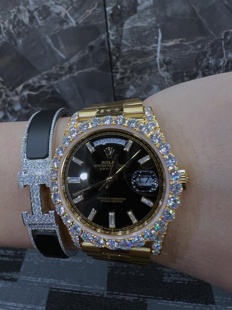 WhatsApp Image 2026-05-15 at 2.09.19 PM Audemars Piguet Iced Out Combo with Luxury Moissanite Bracelet – VVS Diamonds Watch & Bracelet Set - Image 1