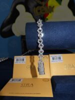 Iced Out Luxury Moissanite VVS Bracelet & Rolex Watch Combo – Premium Bling Set