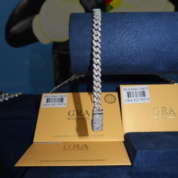 Iced Out Moissanite Cuban Link Bracelet – VVS Premium Luxury Jewelry