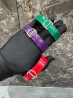 Leather straps  Cartier Diamond-Encrusted Luxury Automatic Watch – Colorful Straps Edition - Image 3