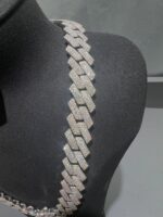 Luxury Iced Out Moissanite Cuban Link Chain Necklace - Image 2