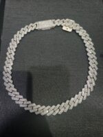 Luxury Iced Out Moissanite Cuban Link Chain Necklace - Image 3