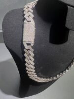 Luxury Iced Out Moissanite Cuban Link Chain Necklace - Image 4