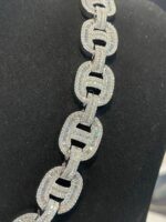 Luxury Iced Out Moissanite Anchor Link Chain Necklace - Image 4