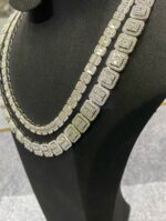 Luxury Iced Out Moissanite Square Tennis Chain - Image 5