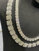 Luxury Iced Out Moissanite Square Tennis Chain - Image 6