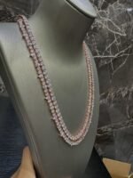 Luxury Rose Gold Moissanite Tennis Chain Necklace - Image 2