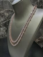 Luxury Rose Gold Moissanite Tennis Chain Necklace - Image 5