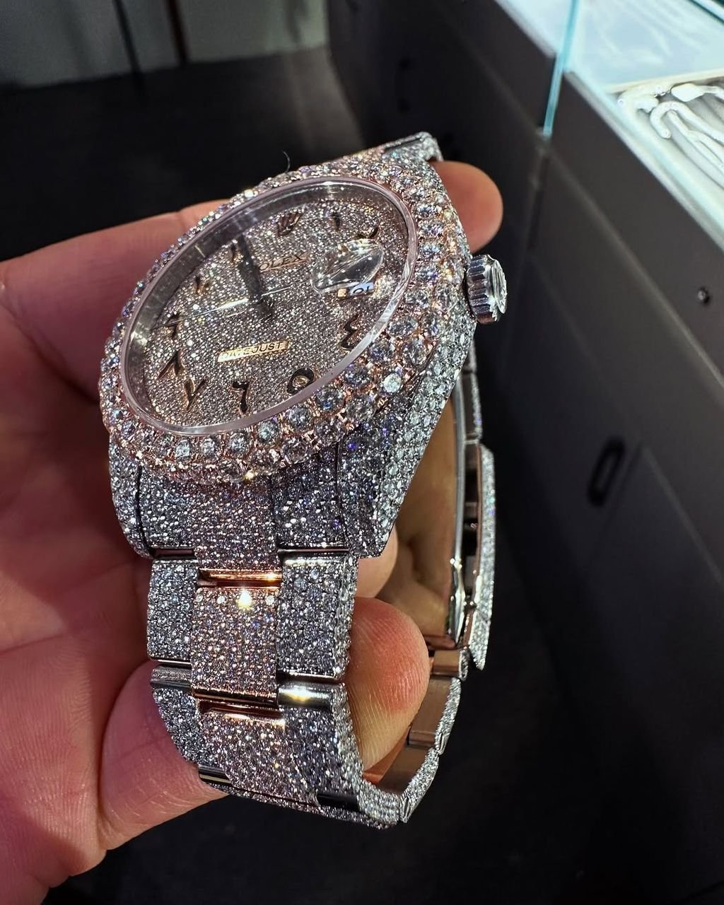 WhatsApp Image 2026-05-30 at 9.07.04 AM Luxury Iced Out Moissanite Datejust Style Rolex Watch Watch - Image 1