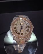 Luxury  Iced Out Moissanite Datejust Style Watch