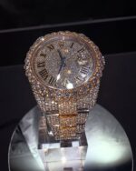 Luxury  Iced Out Moissanite Datejust Style Watch - Image 4
